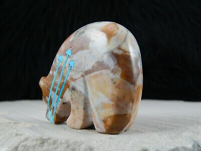 Bear Zuni Fetish Carving - Rodney Laiwakete - High Lonesome Trading