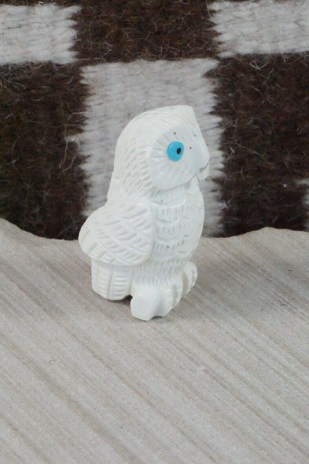 Owl Zuni Fetish Carving - Christine Banteah