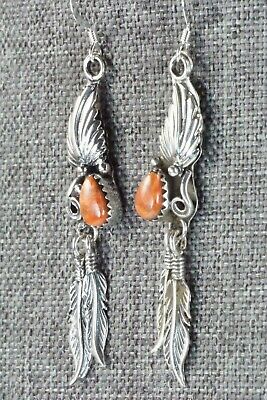 Spiny Oyster & Sterling Silver Earrings - Annie Spencer