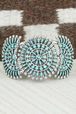 Turquoise & Sterling Silver Bracelet - Merlinda Chavez