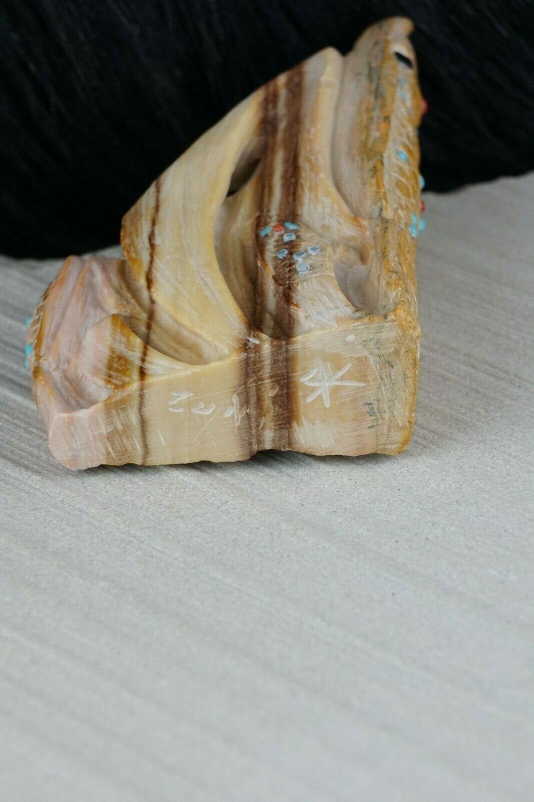 Corn Maiden Zuni Fetish Carving - Derrick Kaamasee - High Lonesome Trading