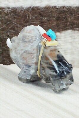 Buffalo Zuni Fetish Carving - Stewart Alanzo