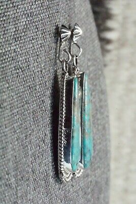 Turquoise & Sterling Silver Earrings - Verley Betone