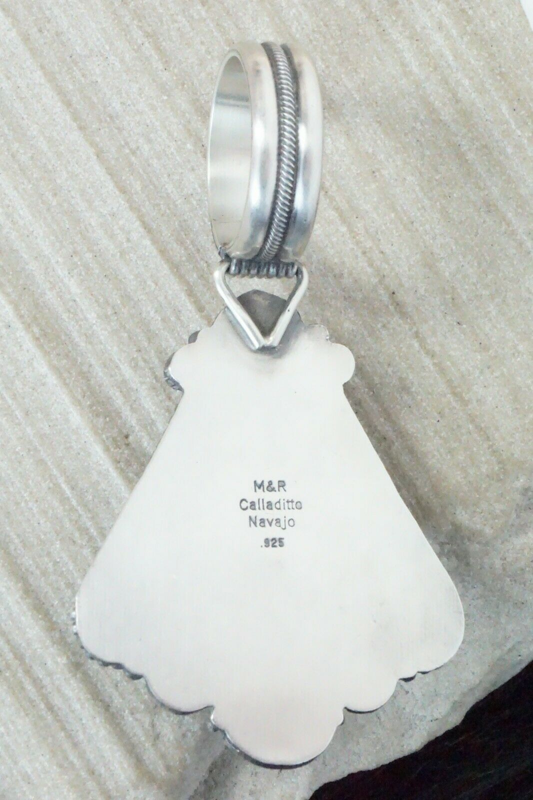 Turquoise & Sterling Silver Pendant - Michael Calladitto