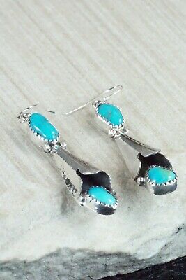Turquoise & Sterling Silver Earrings - Roger Pino