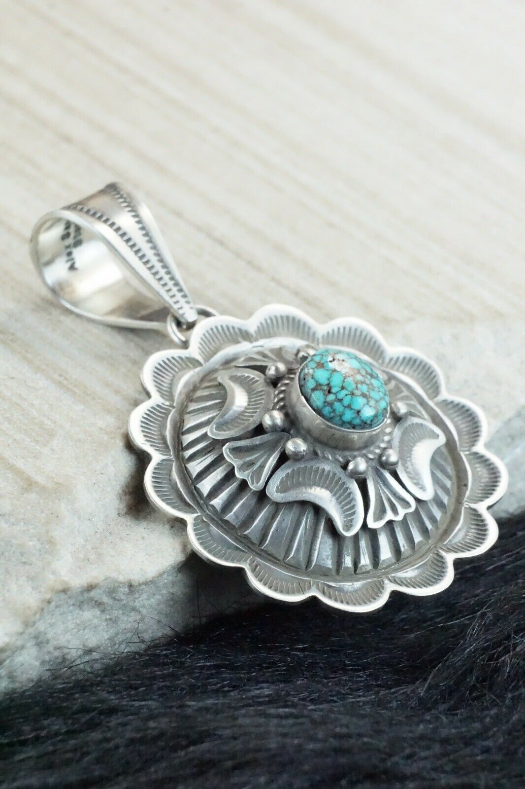 Turquoise & Sterling Silver Pendant - Alex Sanchez