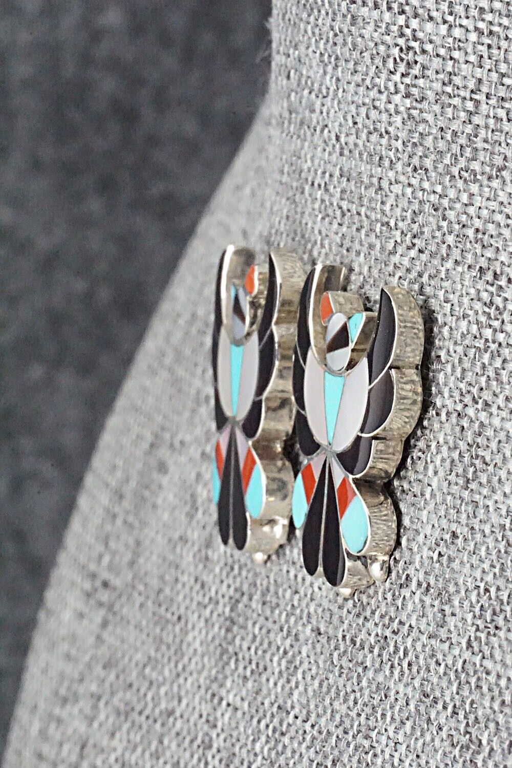 Multi Stone & Sterling Silver Earrings - Breon Wallace