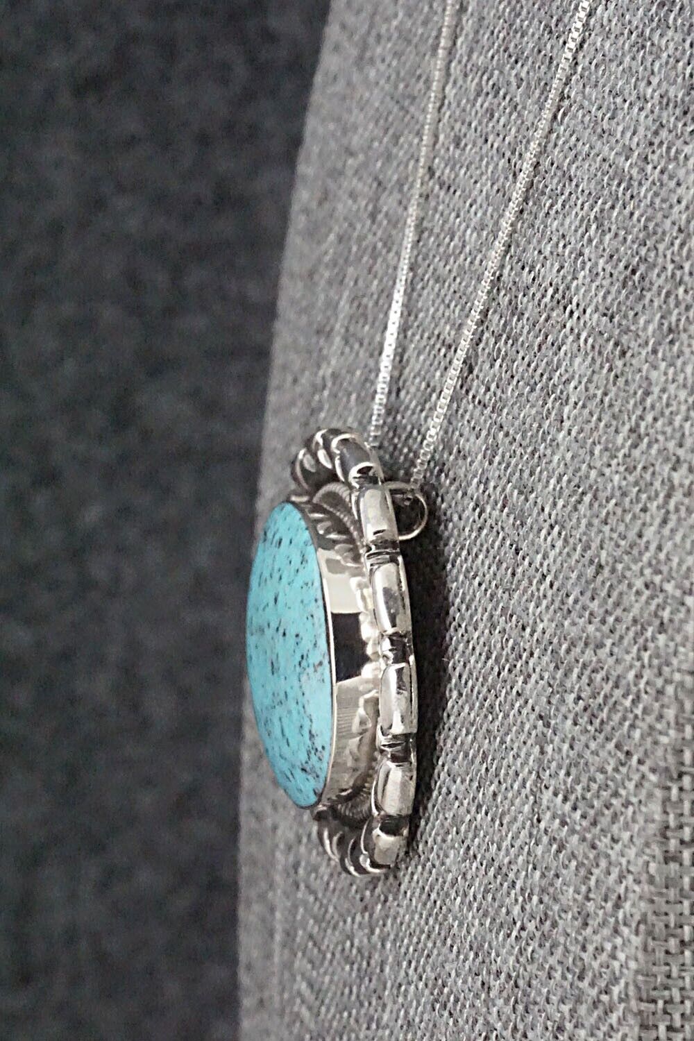 Turquoise & Sterling Silver Necklace - Jimson Belin