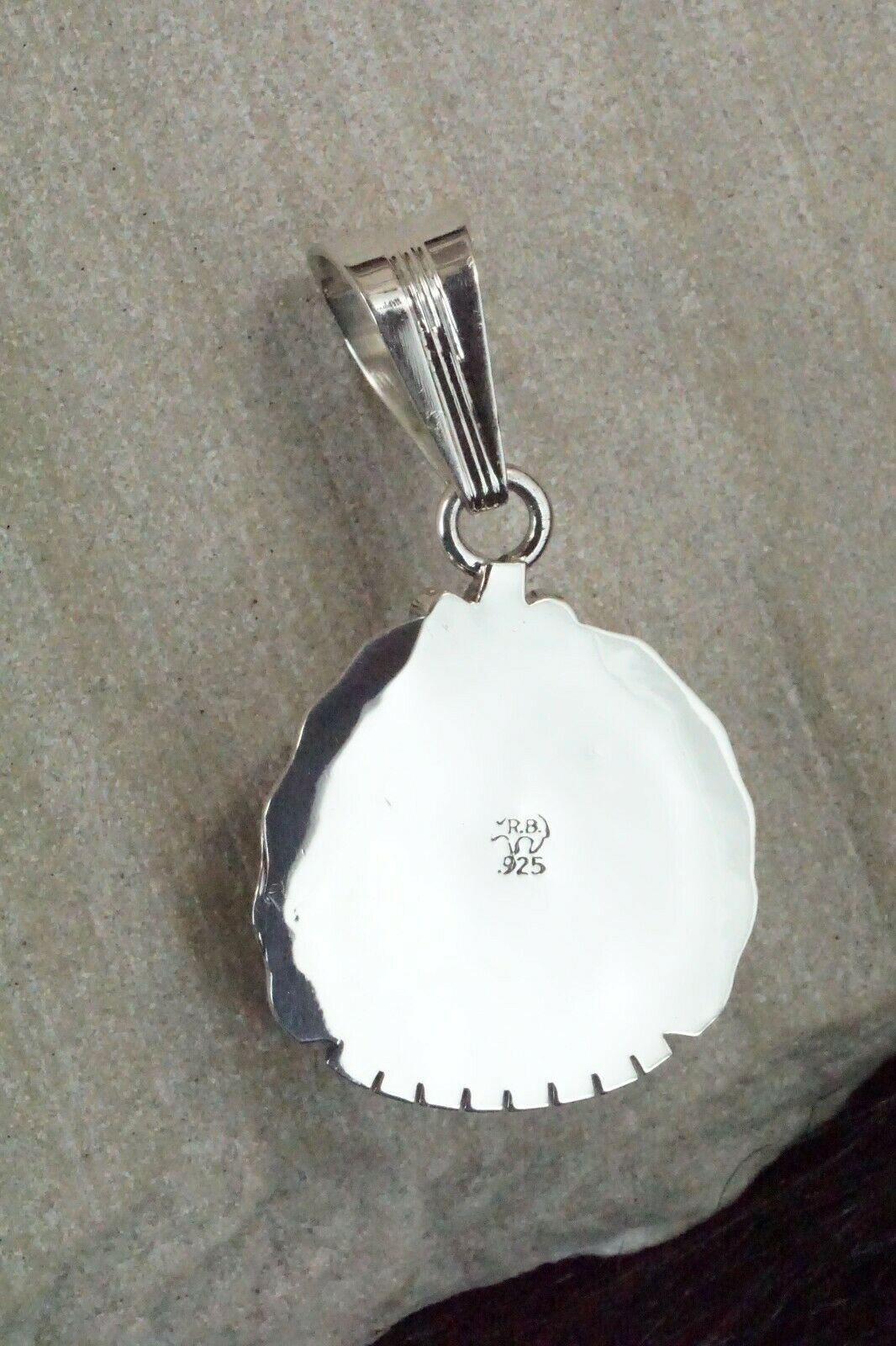 Turquoise & Sterling Silver Pendant - Samuel Yellowhair