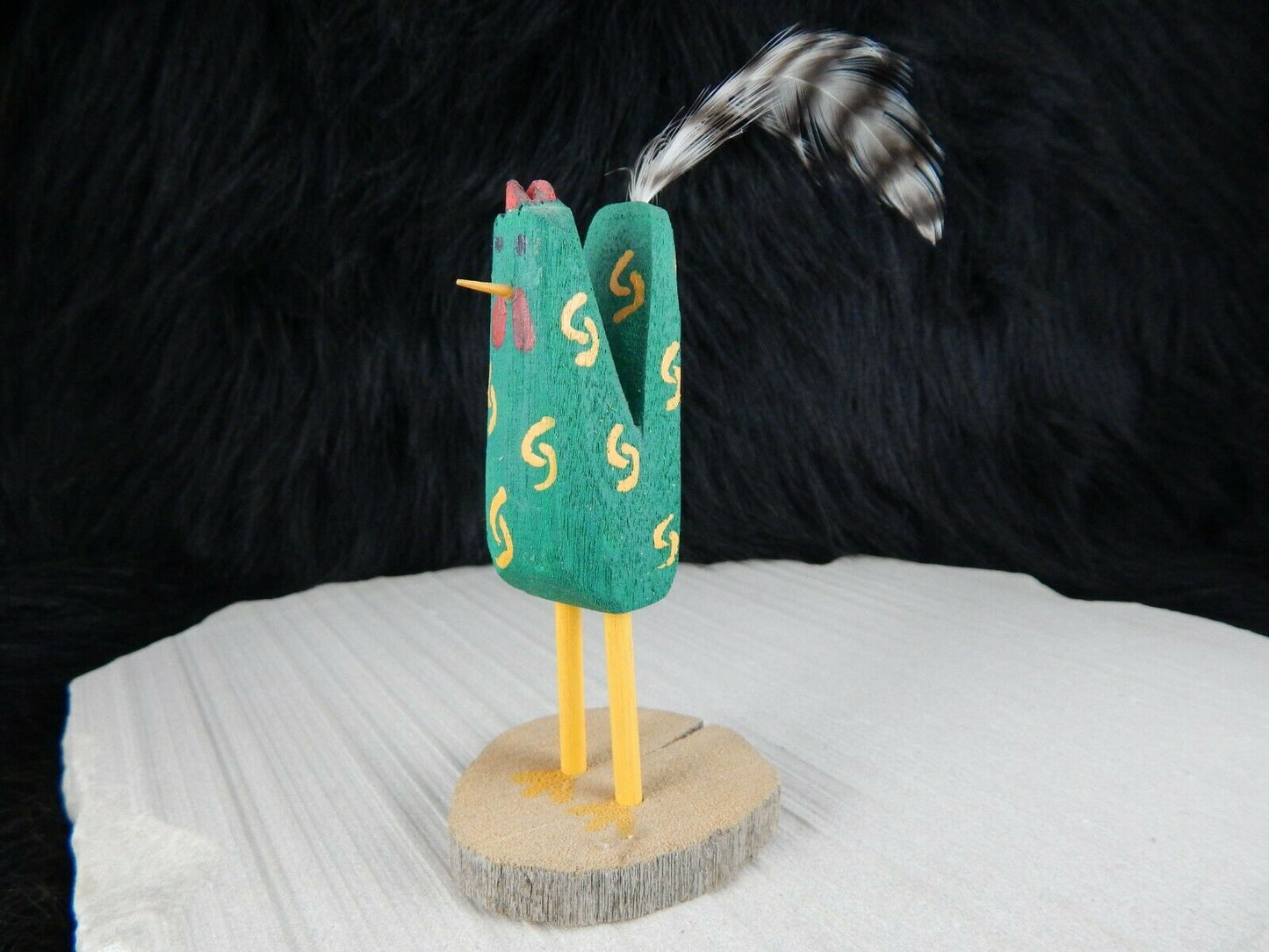 Navajo Chicken Folk Art - I.S. Yaz - Native American - High Lonesome Trading