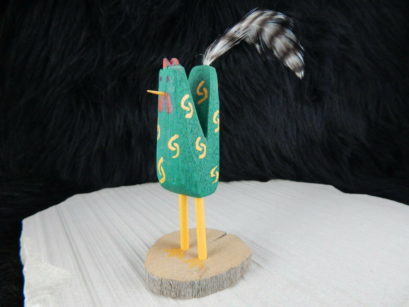 Navajo Chicken Folk Art - I.S. Yaz - Native American - High Lonesome Trading