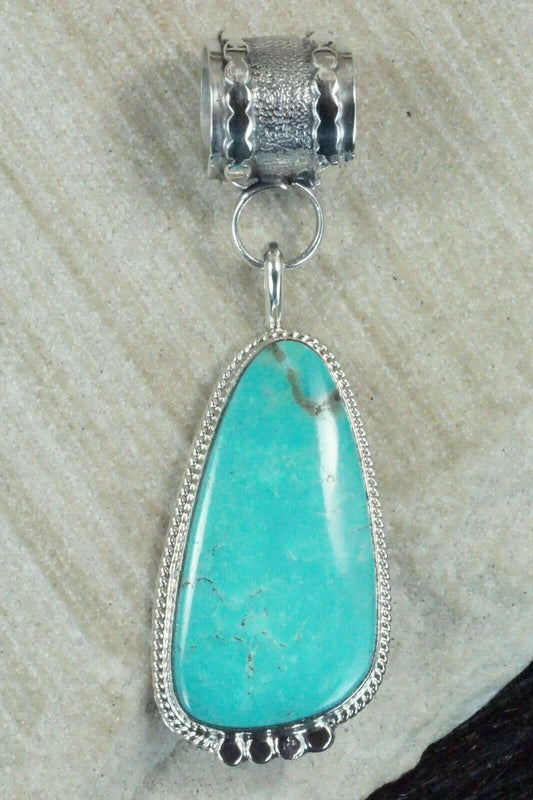 Turquoise and Sterling Silver Pendant - Sharon McCarthy