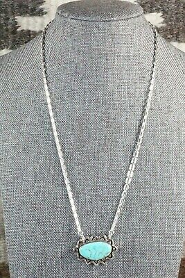 Turquoise & Sterling Silver Necklace - Sharon McCarthy