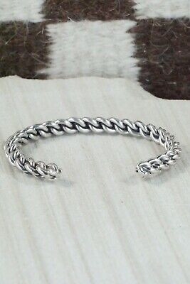 Navajo Sterling Silver Bracelet - Elaine Tahe