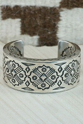 Navajo Sterling Silver Bracelet - Leander Tahe