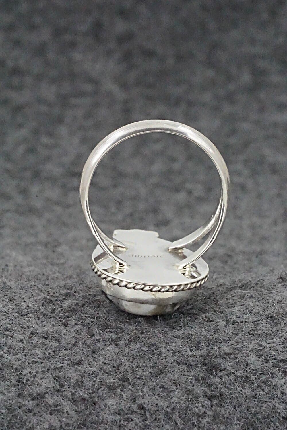 White Buffalo & Sterling Silver Ring - Benjamin Martinez - Size 8.25