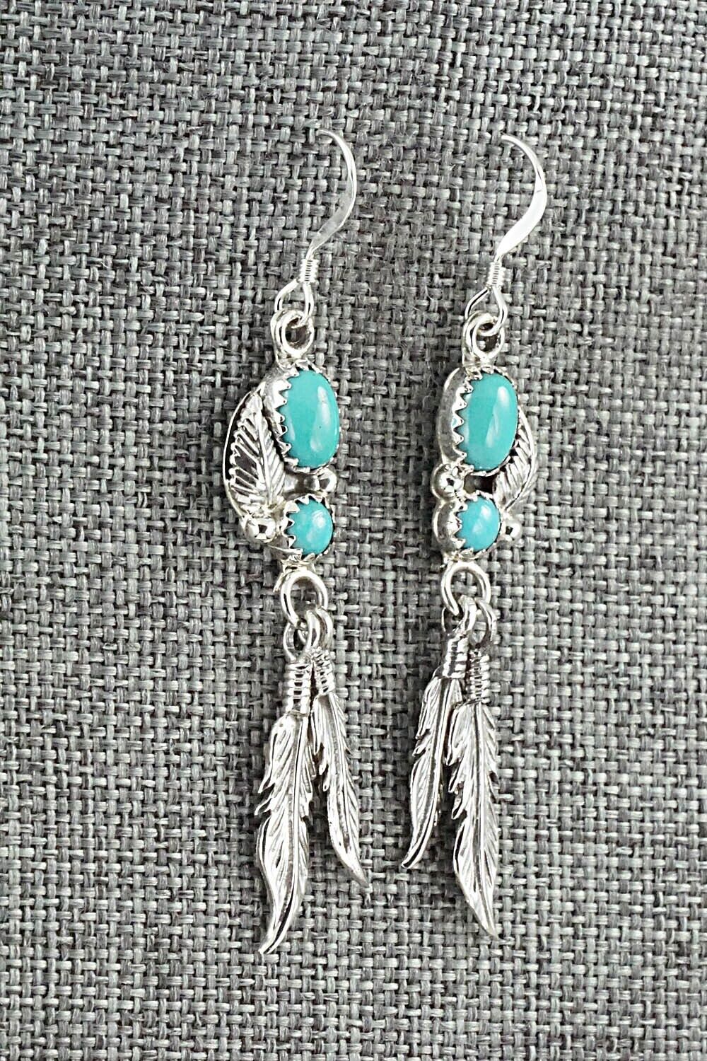 Turquoise & Sterling Silver Earrings - Annie Spencer