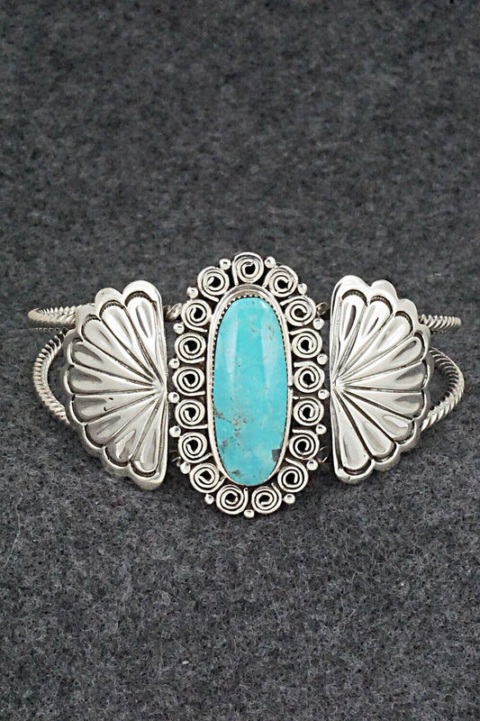 Turquoise and Sterling Silver Bracelet - Angie Platero