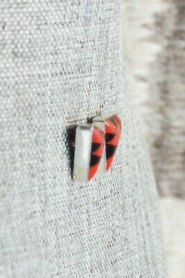Coral & Sterling Silver Earrings - John Quam
