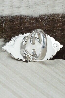 White Buffalo & Sterling Silver Ring - Daniel Benally - Size 7