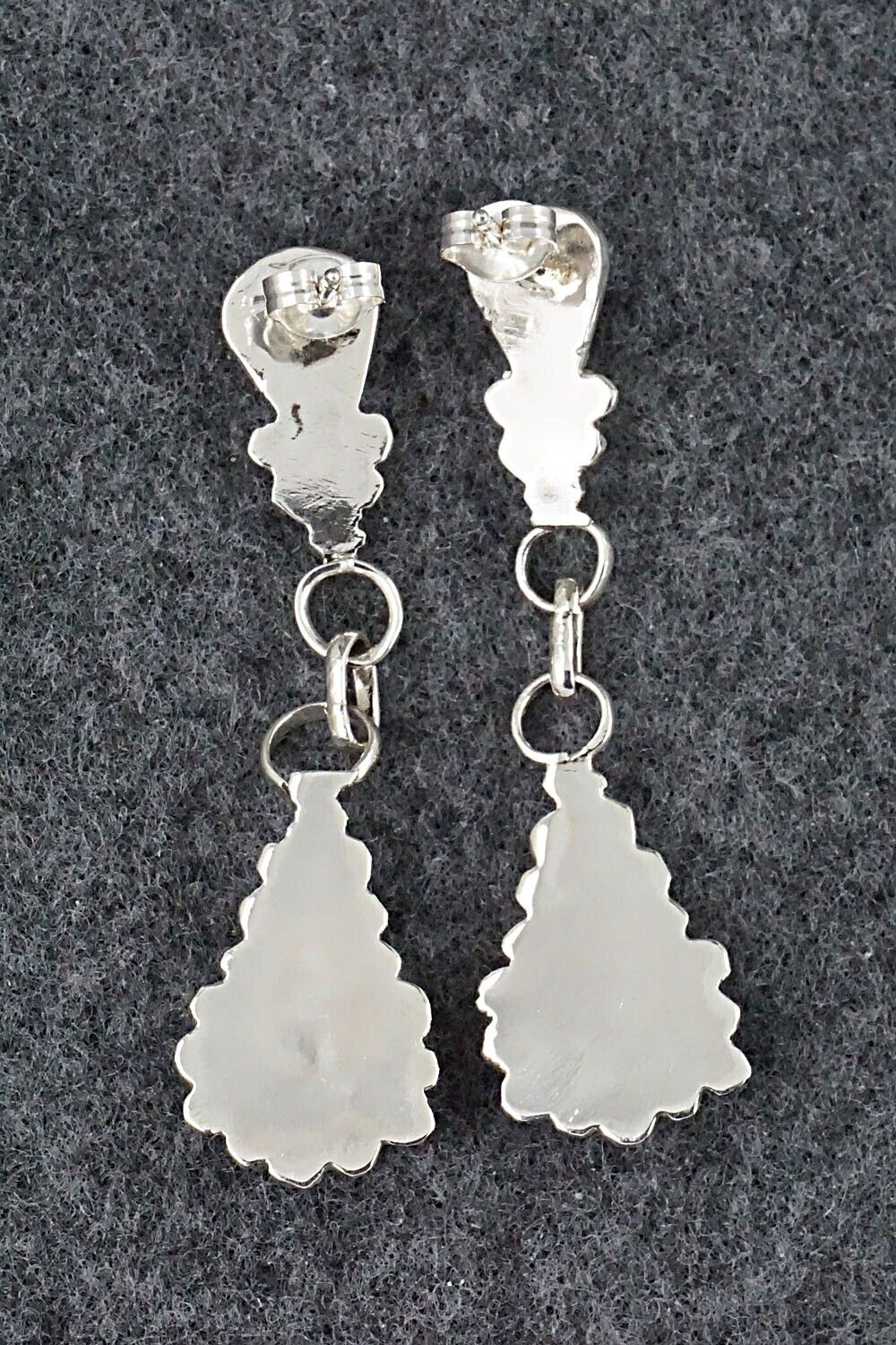 Turquoise & Sterling Silver Earrings - Verdie Booqua