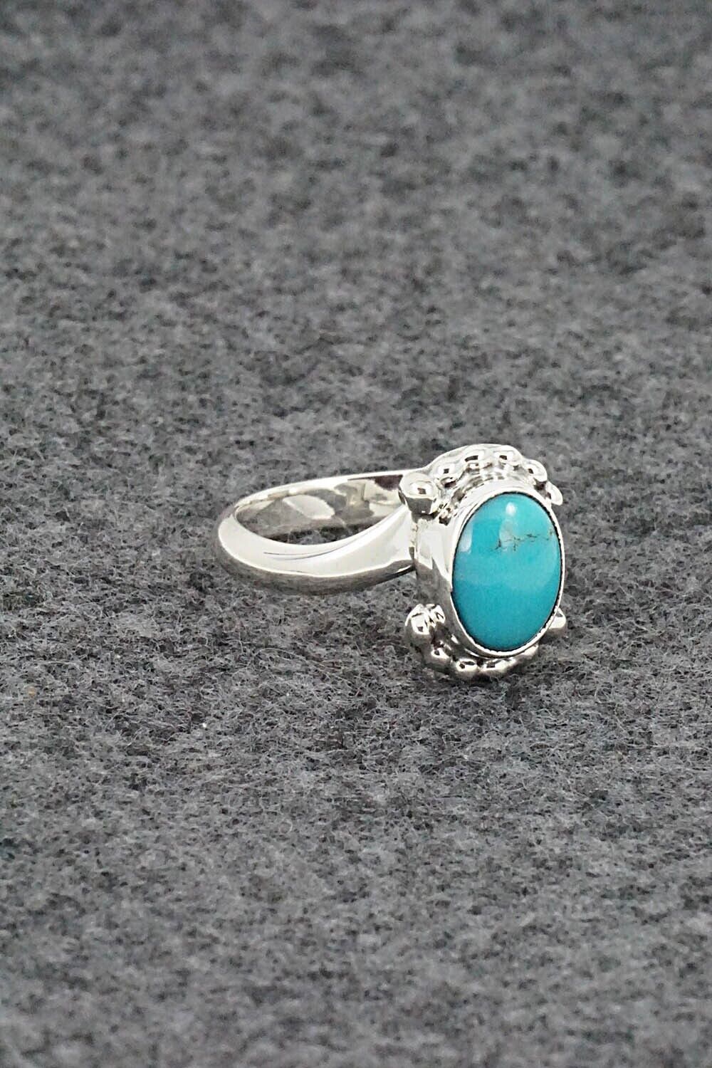 Turquoise & Sterling Silver Ring - William Begay - Size 5.25