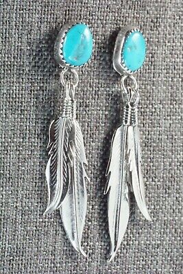 Turquoise and Sterling Silver Earrings - Sharon McCarthy