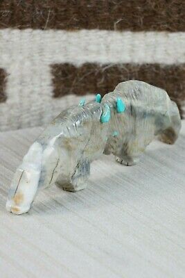 Buffalo Zuni Fetish Carving - Kevin Quam - High Lonesome Trading