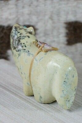 Wolf Zuni Fetish Carving - Delvin Leekya - High Lonesome Trading