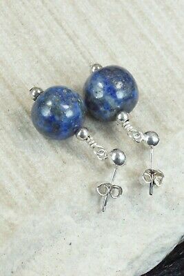 Lapis & Sterling Silver Earrings - Navajo