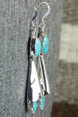 Turquoise & Sterling Silver Earrings - Roger Pino