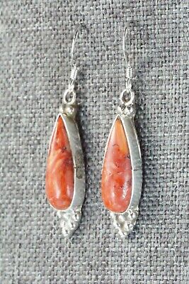 Spiny Oyster & Sterling Silver Earrings - Judy Largo