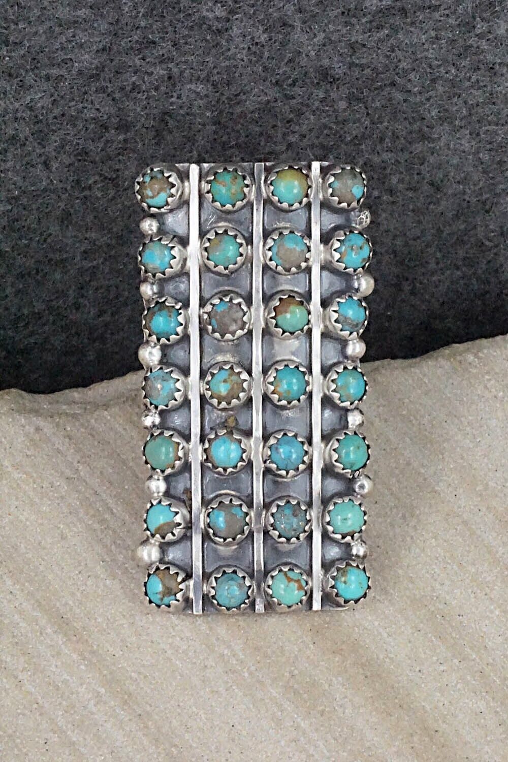 Turquoise & Sterling Silver Ring - Roberta Begay - Size 7