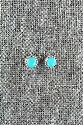 Turquoise & Sterling Silver Earrings - Annie Spencer