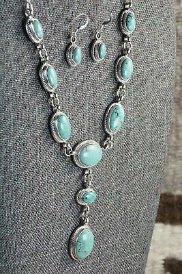 Turquoise & Sterling Silver Jewelry Set - Mark Barney