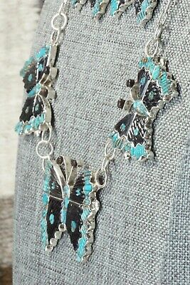 Turquoise & Sterling Silver Necklace and Earrings Set - Tamara Pinto