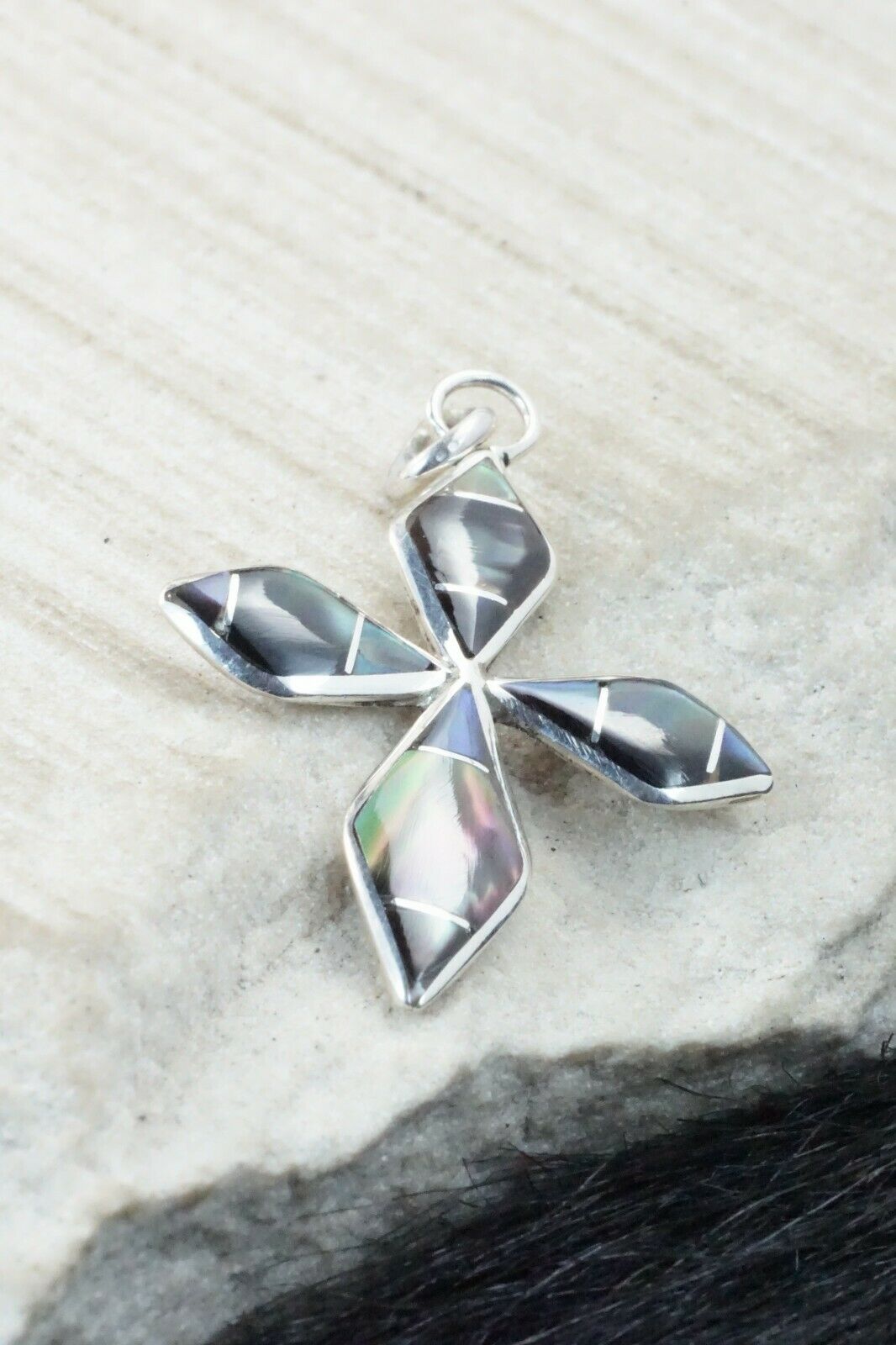 Abalone Shell & Sterling Silver Pendant - James Kee