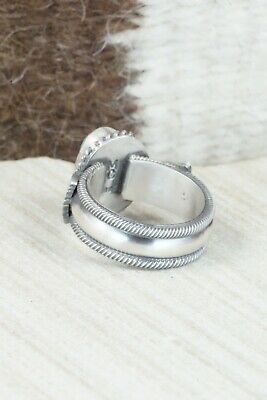 Turquoise and Sterling Silver Ring - Michael Calladitto - Size 6.75