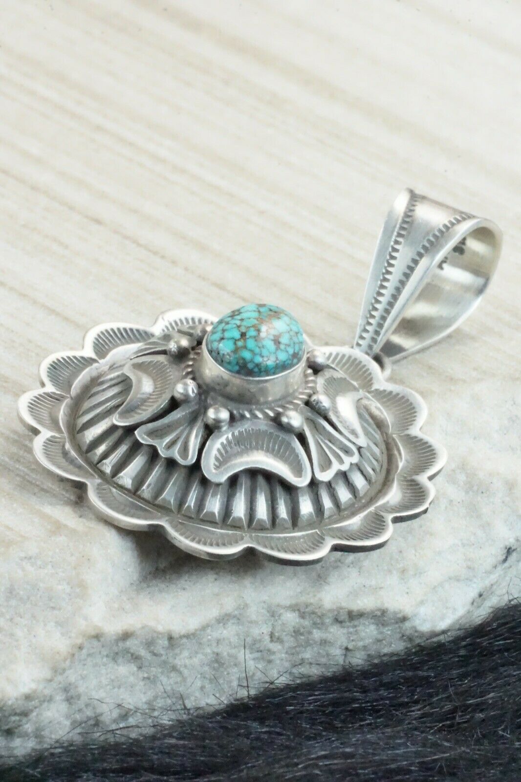 Turquoise & Sterling Silver Pendant - Alex Sanchez