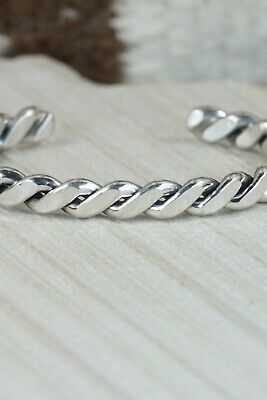 Navajo Sterling Silver Bracelet - Elaine Tahe