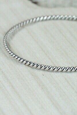 Navajo Sterling Silver Bangle Cuff - Elaine Tahe