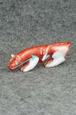 Mountain Lion Zuni Fetish Carving - Andres Quandelacy