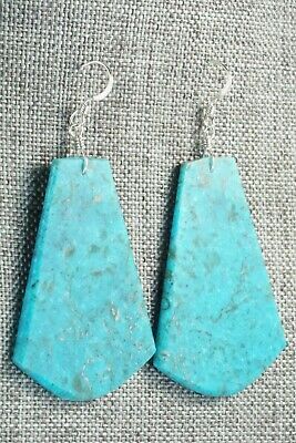 Turquoise & Sterling Silver Earrings - Lupe Lovato