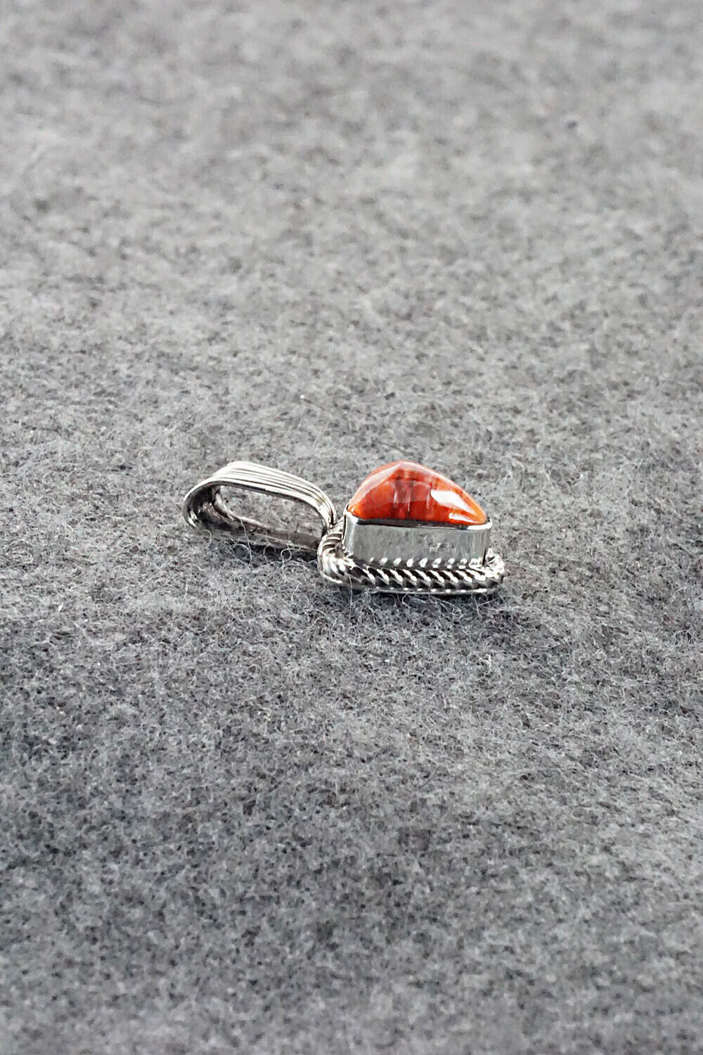 Spiny Oyster and Sterling Silver Pendant - Sadie Jim