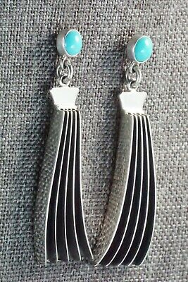 Turquoise & Sterling Silver Earrings - James Bahe