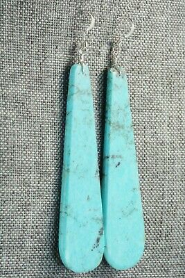 Turquoise & Sterling Silver Earrings - Lupe Lovato