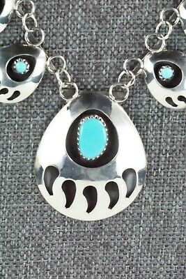 Turquoise & Sterling Silver Necklace - Leta Parker