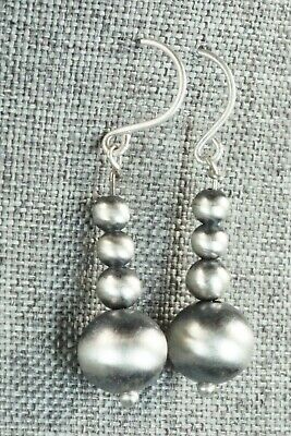 Sterling Silver Navajo Pearl Earrings - Jan Mariano