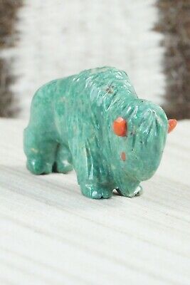 Buffalo Zuni Fetish Carving - Andres Quandelacy