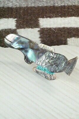 Rainbow Trout Zuni Fetish Carving - Bernard Laiwakete